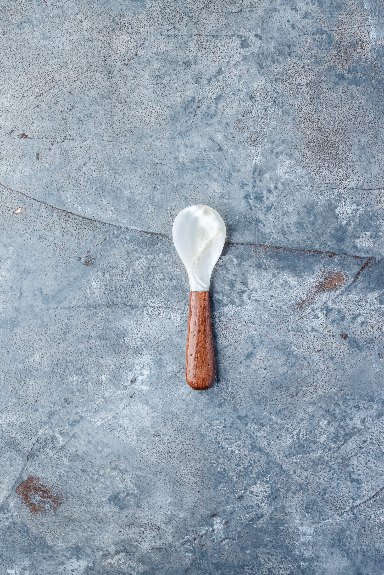 Perlemorsske med træskaft